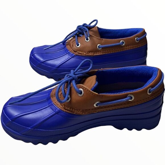 Sperry Top Sider Blue Woman’s Waterproof Rain/ Snow Shoe - Picture 3 of 7